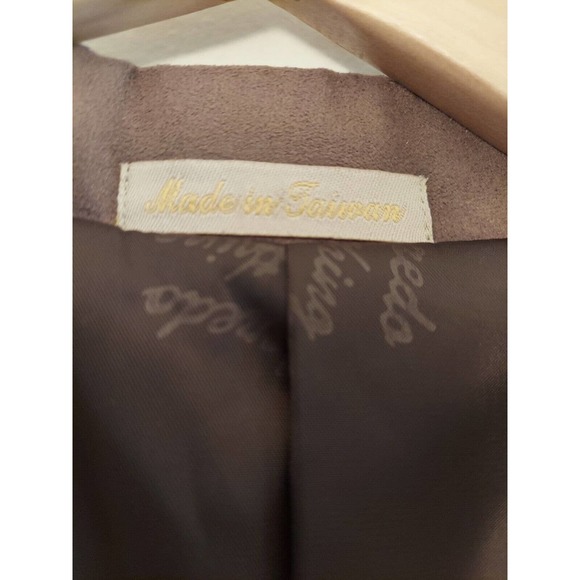 Laredo Clothing Ivory Stripe Western Sport Coat Blazer Micro Suede Yoke XL 44R - Picture 3 of 8